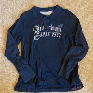 American Eagle black long sleeve t-shirt